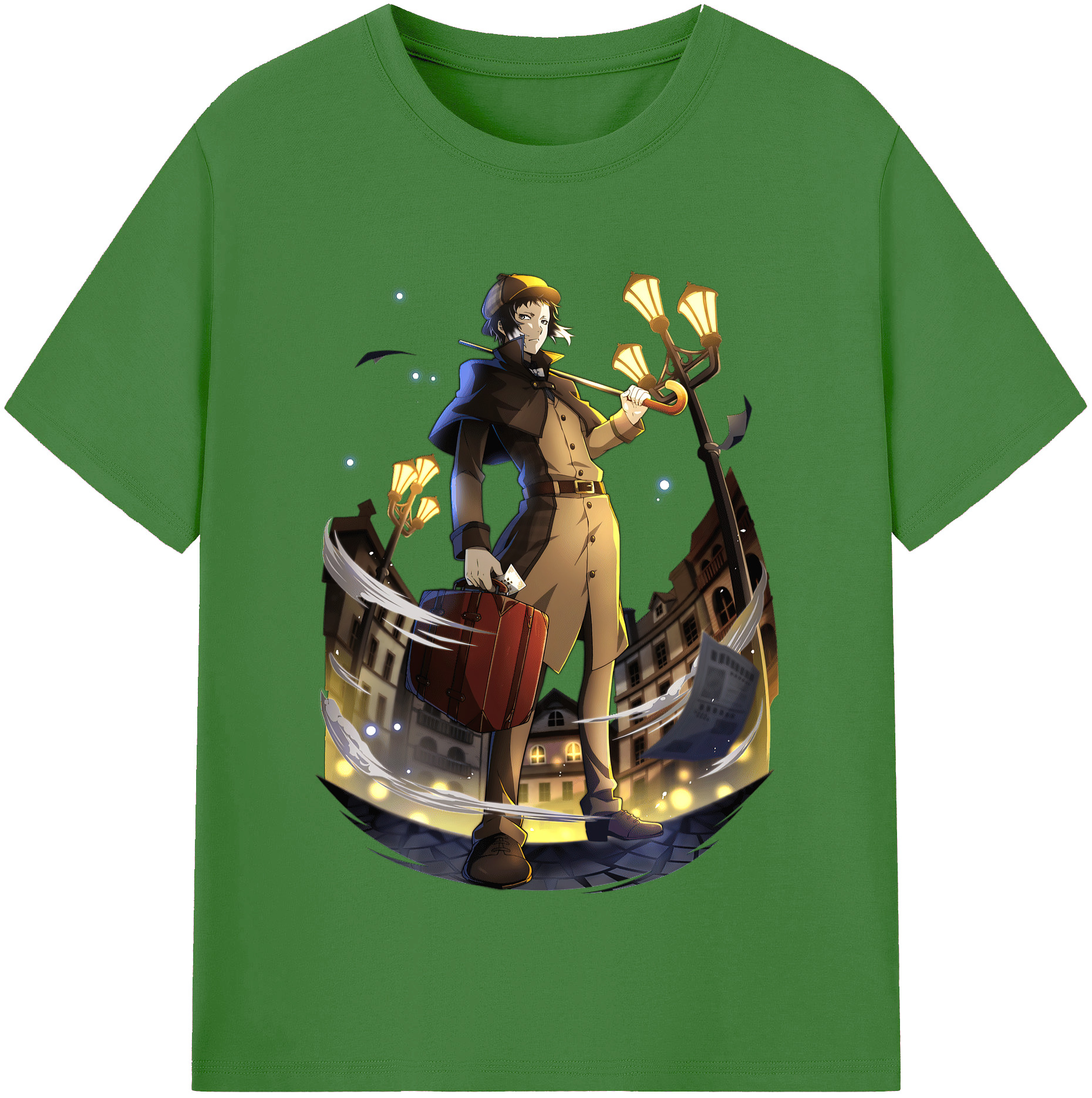 （画像用） 文豪ストレイドッグス Bungo Stray Dogs レディースカジュアルプリントTシャツ（綿100％）